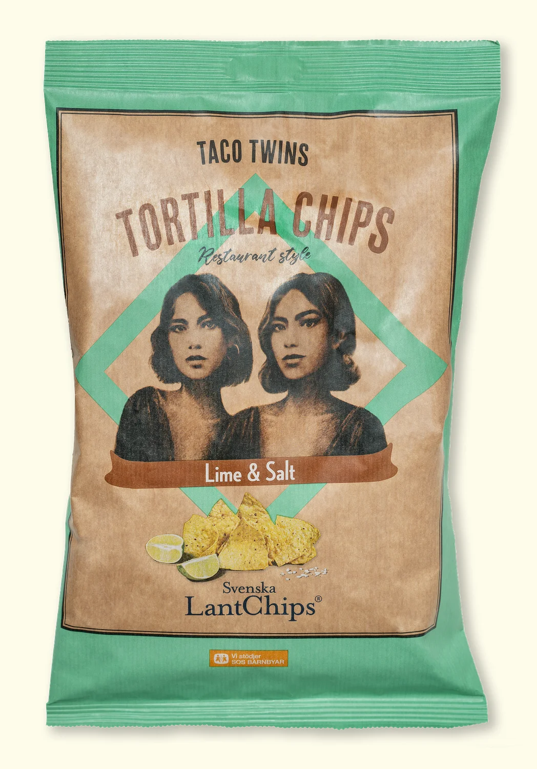 Tortilla Chips Lime & Salt från Svenska LantChips
